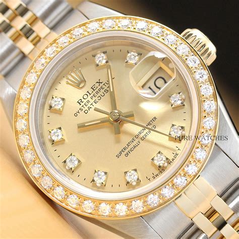 rolex datejust factory diamond|rolex datejust diamond bezel price.